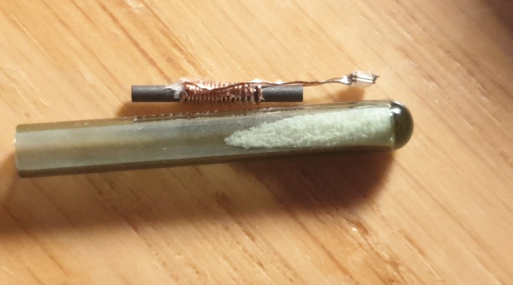 NFC Coil attached to LED for my Glow Implant