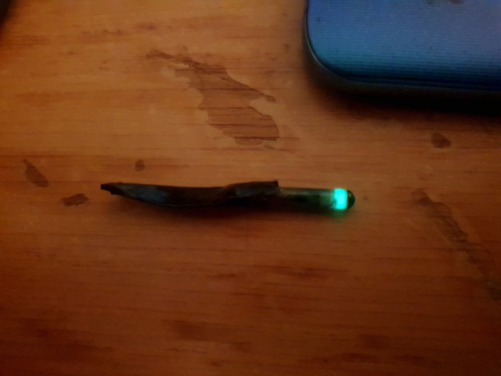 Glow Powder in Implant is charged